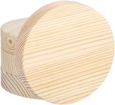 Belle Vous 4 Pack of Unfinished Round Wooden Circles - 10cm/4 Inches - 20mm Thick Natural Round Disc Cutout Slices - DIY Craft Projects, Christmas Decorations, Pyrography & Door Hanger Plaque
