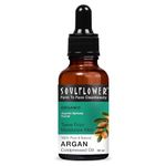 Soulflower Moroccan Argan Oil for Light Oil for styling for Frizzy, Dry & thin hair, Hair Growth, Hair Fall Control for Men & Women |100% Pure, Organic & Natural, Rich in Omega 3, Vitamin E | 30ml