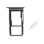 for T-Mobile Revvl 6 Pro 5G Sim Card Tray & Micro SD Sim Card Holder Container Replacement Part (Black)