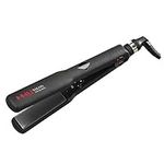 Tourmaline Ceramic Hair Straightener Instant Heat Up Flat Iron Dual Voltage Keratin Ion Flat Iron Anti Frizz with Adjustable Temperature and Auto Shut Off，1.25 inch