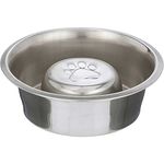 Neater Pet Brands Slow Feed Bowl Stainless Steel (3 Cup) Fits in Large Neater Feeders and Most 2 Quart Feeders