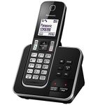 Panasonic KX-TGD320 Cordless Home Phone with Nuisance Call Blocker and Digital Answering Machine - Black & Silver