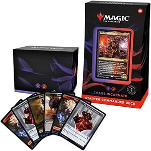 Magic: The Gathering Starter Commander Deck - Chaos Incarnate (Black-Red) | Ready-to-Play Deck for Beginners and Fans | Ages 13+ | Collectible Card Games
