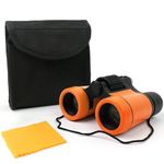 Kid Binoculars Shock Proof Toy Binoculars Set - Bird Watching - Educational Learning - Hunting - Hiking - Birthday Presents -Gifts for Children