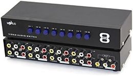 E-SDS 8-Way AV Switch RCA Switcher 