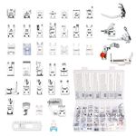 Presser Feet Set 42Pcs, Sewing Machine Foot Presser Kit Accessories with Manual for Brother, Babylock, Singer, Janome, Elna, Toyota, New Home, Simplicity, Necchi, Kenmore Low Shank Machines