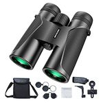 Binoculars for Adults 12X42 HD Binoculars with Clear and Bright View for Bird Watching/Concert/Sports/Hiking/Hunting Sturdy Binoculars with Universal Phone Adapter for Photography