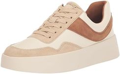 Vince Women's Warren Court Sneakers, Milk Dark Amber, 5 US