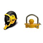 Maypole MP9061 Universal Trailer Wheel Clamp & MP953 Universal Trailer Hitch Lock