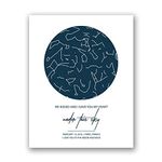 [SF Customizables] I Gave You My Heart - Real Custom Night Sky Print, Constellation Star Map, First Year Anniversary Gift for Her Him Boyfriend Girlfriend Kiss