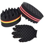 Hair Sponge Brush,Sponge Hairbrush,Curl Sponge Magic Twist,Magic Hair Twist Sponge Brush,Hair Twist Curl Sponge Brush Curl Sponge Magic Twist,Premium Two-Sided Barber Curl Sponge,Afro Curl Sponge