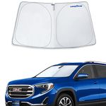 Goodyear Foldable Windshield Sun Shade for GMC Terrain 2018-2024, Custom Fit Car Windshield Cover, Car Sunshade, UV Protection, Vehicle Sun Protector,Auto Car Window Shades for Front Window - GY008341