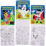 Baker Ross FX215 Halloween Mini Colouring Books - Pack of 12, Colouring Books for Kids, Travel Activity Book for Children