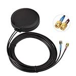 Bingfu 4G LTE Cellular GPS Adhesive Magnetic Mount Antenna for Vehicle Car Truck Bus Van 4G LTE GPS Tracker Real Time Tracking Mobile DVR Security Camera Video Recorder Industrial Gateway Modem Router