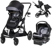 Baby Trend Morph Single to Double Modular Travel System, Black