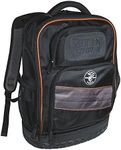 KLEIN TOOLS 55456BPLKLE Tradesman Pro Tech Backpack 55456BPL, Black/Orange, Full Size