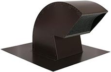 Goose Neck Painted Exhaust Roof Vent (10 Inch, Brown)