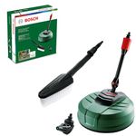 Bosch F016800611 Pressure Washer Home and Car Cleaning Kit (with patio Cleaner, wash Brush and 90 degree nozzle, in Carton Packaging)