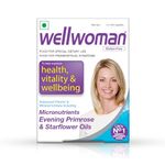 Wellwoman Multivitamin Capsules For Women With Evening Primrose Oil,Magnesium,Vitamin C,B6,Folic Acid To Provide All Round Nutrition,Immunity,Helps Reduce Pms, Pcos Symptoms,Vegetarian 30 Capsules