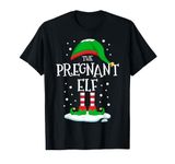 The Pregnant Elf Christmas Family Matching Xmas Mommy To Be T-Shirt