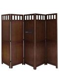 Incredible Arts Wooden Room Divider Partition for Living Room | Privacy Screen Separator | Private Offices Space Divider | Partition for Puja/Pooja Room (Design- PLNWS-6FT-5P)