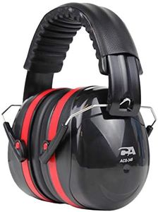 Cyber Acoustics Professional Safety Heavy Duty Ear Muffs for Hearing Protection and Noise Reduction for Air Traffic Ground Support, Construction Work, Hunting/Shooting Ranges, and more (ACS-340)