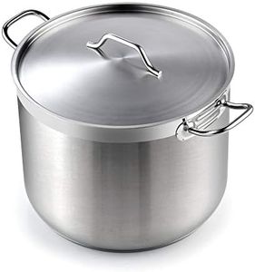 Cooks Standard 2616 Standard Professional Grade Lid 30 Quart Stainless Steel Stockpot, Silver