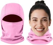 Aegend Ski Mask for Men Women, Breathable Windproof Balaclava Face Mask for Cold Weather Winter Outdoor Sports(Pink)