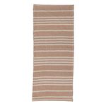 Creative Co-Op Cotton Double Cloth Table Runner with Stripes, Tan and Natural