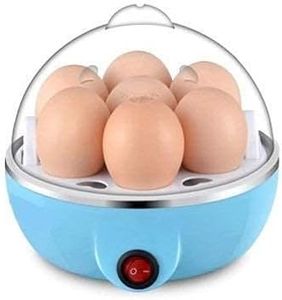 Air Son Egg Boiler Electric Automatic Off 7 Egg Poacher for Steaming, Cooking, Boiling and Frying (400 Watts, Blue)