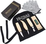 Hutsuls Wood Whittling Kit for Beginners - Razor Sharp Wood Carving Knife Set in Beautifully Designed Gift Box, Whittling Knife for Kids and Adults (8 Pieces)