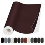 Lifeshoon Leather Repair Patch, 17X79 Inch Self Adhesive Leather Repair, Large Leather Repair Tape for Couches, Furniture, Car Seats, Cabinets, Wall, Handbags （Dark Brown, 17X79 Inch）