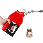 VEVOR Automatic Fuel Nozzle, 3/4" NPT Inlet Thread & 13/16" Spout, 11 GPM Max Flow Rate, Auto Shut Off, Aluminum & PVC Gas Pump Handle with 360° Swivel for Gasoline Diesel Kerosene Biodiesel Refilling