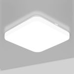 Lepro Ceiling Lights 24W, 2400lm Super Bright Square LED Ceiling Light, Daylight White 5000K, IP44 Waterproof Bathroom Light, for Office, Living Room, Bedroom, Kitchen, Hallway, Porch