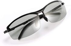 LJIMI Photochromic Sports Sunglasses with Polarized Lens for Men and Women Outdoor Driving Cycling Fishing 100% UV400 Protection Eyewear Anti Glare Eyeglasses Reduce Eye Fatigue Safety Glasses Shades