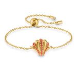 Swarovski Women's Shell Pearl Bracelet, Crystals with Gold-tone Plating, Bracelet with Chain, from the Amazon Exclusive Swarovski Shell Collection