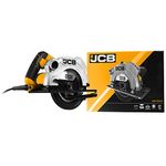 JCB Circular Saw - Power Tools - 240V 1500W Circular Saws - 185mm Saw Diameter, TCT Blade - for Woodwork, Home Improvements, Laminate Flooring, Bevel and Straight Cuts & Mitre Joints