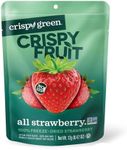 Crispy Green Natural Freeze-Dried Fruit, Strawberry Single-Serve, No Sugar Added, 0.42 Ounce (Pack of 12)