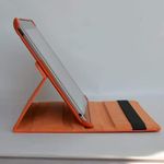 Leather Rotate 360° Stand Case For Apple iPad Air 1st Air 2nd 9.7 2017/2018 5th & 6th Generation (ORANGE)