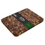 HOMESTEAD Acacia Large Wood Cutting Boards for Kitchen, Butcher Block Cutting Board with Juice Groove and Inner Handles - 18 x 24 inches, End Grain 1.5-inch Thick