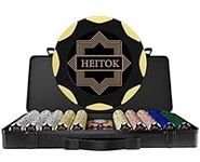 HEITOK 500PCS Clay Poker Chip Set, 