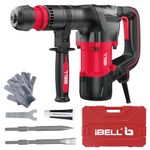 IBELL IBL DH20-35 1350W Heavy Duty Demolition Hammer | 20J | 17mm HEX Chuck | 4500 BPM | 5.3 kg Lightweight with Anti-Vibration System | For Concrete, Masonry & Construction Work- 6 Months Warranty