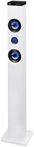 Trevi XT 101 BT Haut-Parleur Amplifié à Tour Soundtower 50W, Bluetooth, USB, SD, AUX-in, Blanc