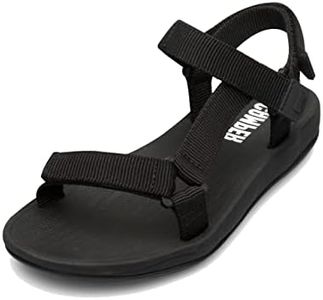 Camper Women's Match K200958 T-Strap Sandal, Black, 10 US