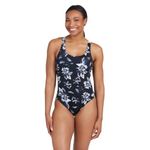 Zoggs Women's Actionback One Piece Swimsuit, Black/White, 38-inch/Size 14