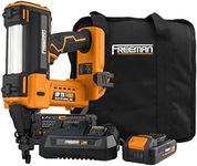 Freeman PE20V2118G2 20 Volt Cordless 2-in-1 18-Gauge Nailer/Stapler Kit with Lithium Ion Battery, Charger, Bag, and Fasteners (400 Count) – 1400 Shots per Charge