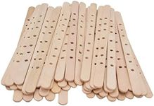 50Pcs Wooden Candle Wick Holders, Wick Centering Devices Candle Wick Bars for Candle Making, Birch Wooden Wax Core Holder (180 * 10mm7 Holes)