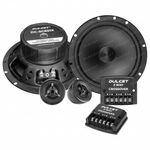 DULCET DC-SC651X 6.5 Inch 2 Way 4 Ohms Component Car Speaker with Silk Dome Tweeter