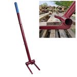 B-MIAO Pallet Buster Deck Wrecker Tool with Nail Removal | Heavy Duty Wrecking Bar for Breaking Pallets & Deck Disassembly with 3-Piece Pole - Collapsible Handle (BM-WHPB-R)