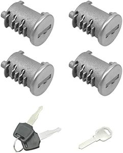 4 Pack Lock Cores Fits for Yakima SKS Car Rack System Components, Replacement for SKS Lock Cores, Universal for Lockable Accessories